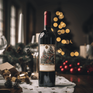 custom wine labels for Christmas